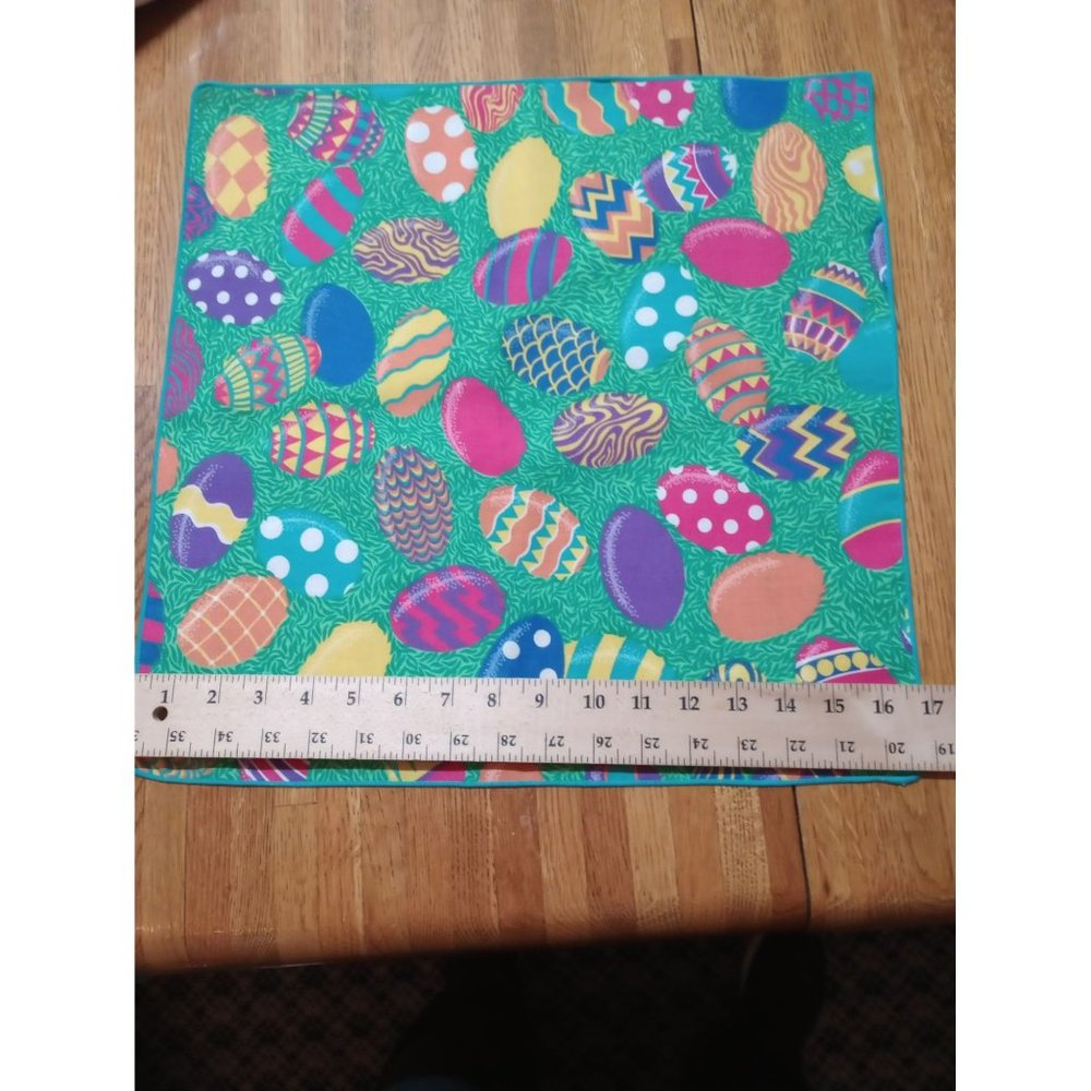 new Bardwil Linens 17x17 Easter egg cloth napkins set of 4